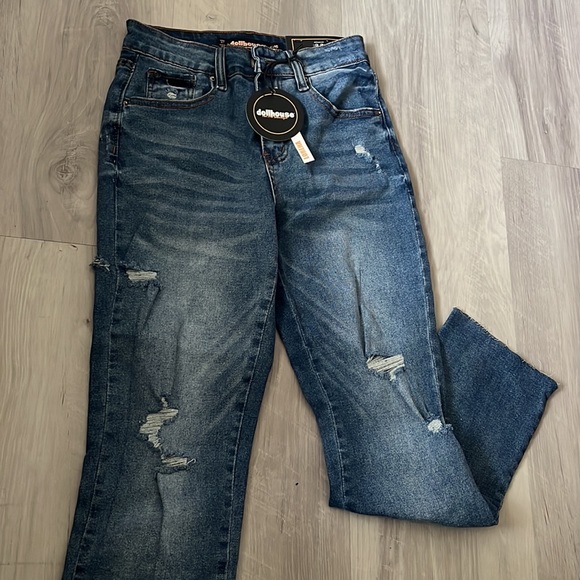 Straight leg jeans with rips - Picture 4 of 4